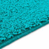 vidaXL Ensemble de tapis de bain antid&eacute;rapants 2 pcs Turquoise PP
