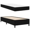 vidaXL Lit &agrave; ressorts avec matelas Noir 90 x 190 cm tissu