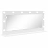vidaXL Miroir de vanit&eacute; Blanc 100 x 45 x 18 cm Verre et bois composite