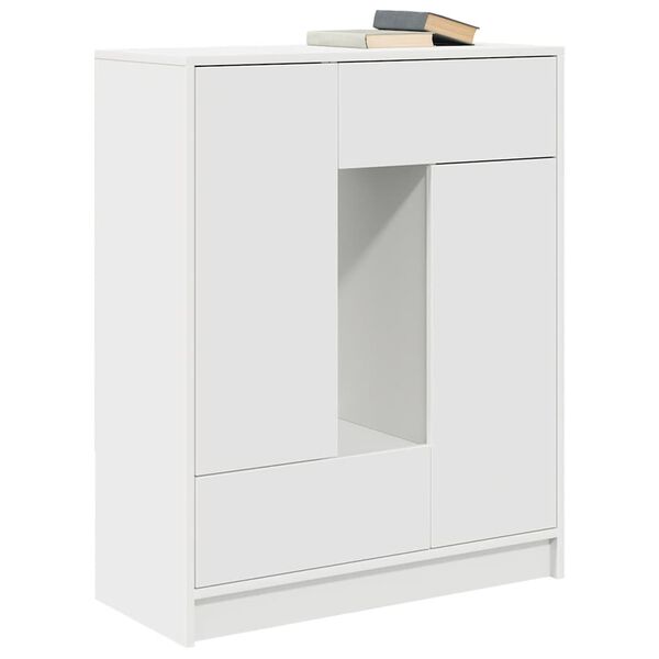 vidaXL Buffet avec tiroirs et portes blanc 73x31x90 cm