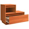 vidaXL Cabinet de chevet Cire marron 60 x 34 x 51 cm Bois d'ing&eacute;nierie