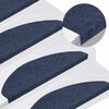 vidaXL Tapis d'escalier auto-adh&eacute;sifs 30 pcs bleu 65x22,5x3,5 cm