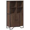 vidaXL Buffet haut ch&ecirc;ne marron 79,5x35,5x137,5 cm bois d'ing&eacute;nierie