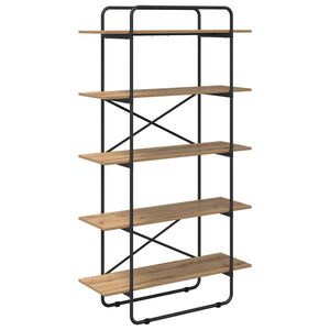 vidaXL &Eacute;tag&egrave;re 5 niveaux 100 x 35 x 175,5 cm PB Ch&ecirc;ne artisanal