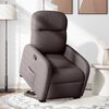 vidaXL Fauteuil inclinable marron fonc&eacute; tissu
