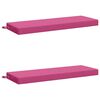 vidaXL Coussins de Banc SOEST 2 pc 100 % polyester Rose
