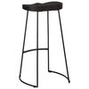 vidaXL Tabourets de bar lot de 2 noir 45x40x78 cm bois manguier massif