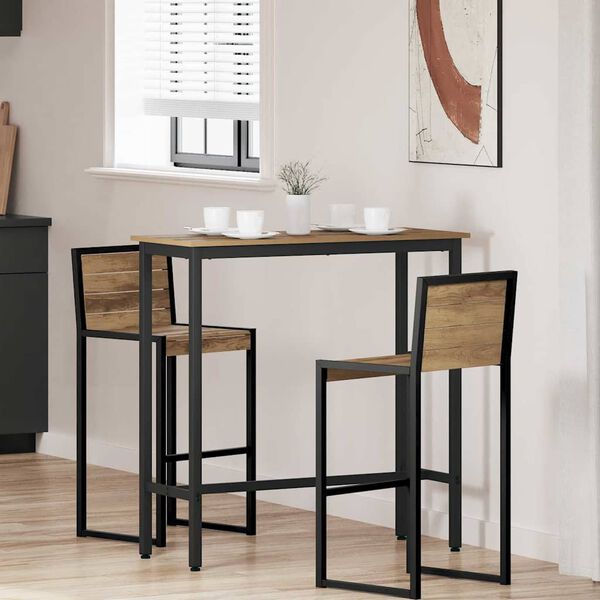 vidaXL table Ch&ecirc;ne artisanal 100 x 40 x 100,5 cm