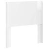 vidaXL T&ecirc;te de lit Blanc brillant Bois d'ing&eacute;nierie