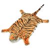 vidaXL Tapis en peluche en forme de tigre 144 cm Marron