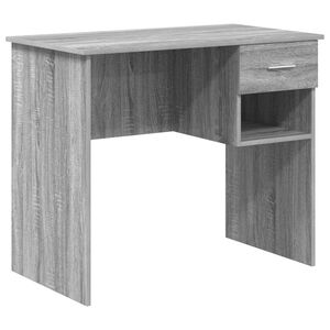vidaXL Bureau Gris Sonoma 90 x 49 x 75 cm Bois d'ing&eacute;nierie