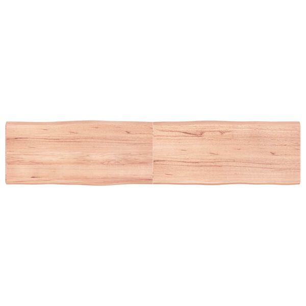 vidaXL Dessus de table bois massif trait&eacute; bordure assortie
