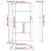 vidaXL Porte de Jardin, Portail de jardin 105x200 cm en acier corten