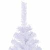 vidaXL Sapin de No&euml;l artificiel avec 300 LED Blanc 210 cm PVC et Acier