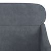 vidaXL Fauteuil Gris foncé 63x76x80 cm Velours