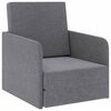 vidaXL Fauteuil convertible gris clair tissu