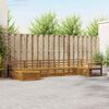 vidaXL Ensembles de canap&eacute;s 7 pcs Naturel Bois d'Acacia Massif