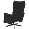 vidaXL Fauteuil inclinable de massage repose-pieds noir similicuir