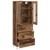 vidaXL Haut Armoire Bois Ancien 69,5 x 34 x 90 cm Bois d'ing&eacute;nierie
