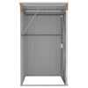 vidaXL Remise de jardin murale Marron 118x100x178 cm Acier galvanisé