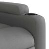 vidaXL Fauteuil de massage inclinable gris foncé tissu