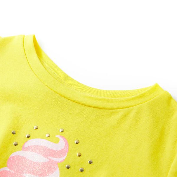 T-shirt pour enfants jaune 140