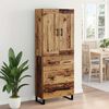 vidaXL Haut Armoire Bois ancien 69,5 x 34 x 180 cm Bois d'ing&eacute;nierie