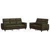vidaXL Ensemble de Canap&eacute;s 2 pcs Vert arm&eacute;e Simili daim