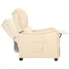 vidaXL Fauteuil inclinable Cr&egrave;me Tissu