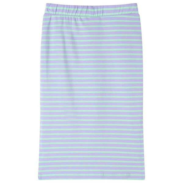 Jupe droite pour enfants avec rayures menthe vif 116