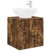vidaXL Vanit&eacute; de lavabo mural Ch&ecirc;ne fum&eacute; 49,5 x 44,5 x 65 cm
