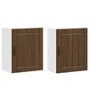 vidaXL Armoires murales de cuisine 2 pcs Lucca en bois d'ing&eacute;nierie ch&ecirc;ne brun