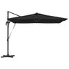 vidaXL Parasol Noir 286 x 285 x 270 cm Aluminium