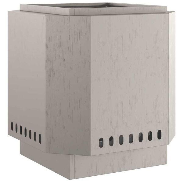 vidaXL Foyer sans fumée Marron 48 x 48 x 51 cm Acier