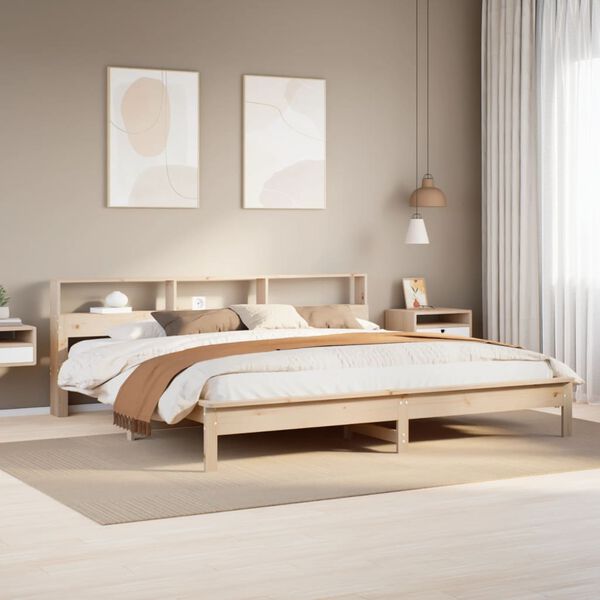 vidaXL Cadre de lit sans matelas 200x200 cm bois massif de pin