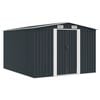 vidaXL Abri de jardin 257x298x178 cm M&eacute;tal Anthracite