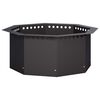 vidaXL Anneau de Braise Noir 60 x 60 x 25 cm Acier