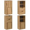vidaXL Armoires latérales 4 pcs ODDA 40x24x79 cm bois massif pin
