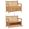 vidaXL Banc de Rangement de Jardin Marron 114 x 60 x 90 cm