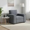 vidaXL Fauteuil gris fonc&eacute; 60 cm velours