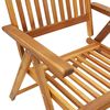 vidaXL Chaises inclinables de jardin lot de 4 et coussins Bois acacia