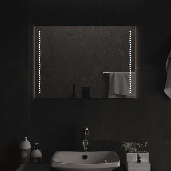 vidaXL Miroir de salle de bain &agrave; LED 70x50 cm