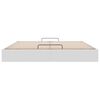 vidaXL Cadre de lit ottoman sans matelas blanc 160x200 cm similicuir