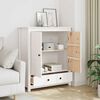 vidaXL Buffet Blanc 83x41,5x100 cm Bois massif de pin