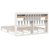 vidaXL Lit biblioth&egrave;que sans matelas blanc 180x200 cm bois pin massif