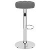 vidaXL Tabourets de bar lot de 2 gris foncé tissu