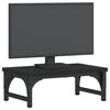 vidaXL Support de moniteur noir 37x23x14 cm bois d'ing&eacute;nierie