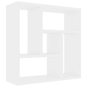 vidaXL &Eacute;tag&egrave;re murale Blanc 45x16x45 cm Bois d&rsquo;ing&eacute;nierie