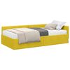 vidaXL Cadre de lit d'angle avec matelas Autre 2 pcs Vert Velours