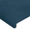 vidaXL Cadre de lit sans matelas bleu fonc&eacute; 80x200 cm velours